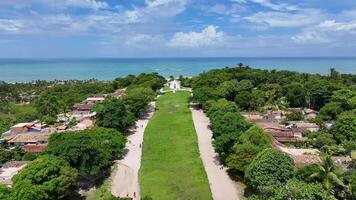 Outdoor Trancoso Square at Trancoso Bahia in Brazil. Famous Scene. video