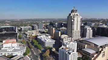 Famous Sandton Skyline in Johannesburg Gauteng in South Africa. Scenic Scenery. video
