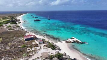 Landmark Little Curacao at Willemstad in Netherlands Curacao. Famous Cinematic. video