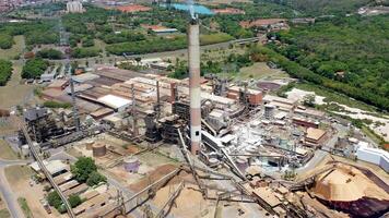 Famous Chimney Factory in Mogi Guacu Sao Paulo in Brazil.. Famous Scenery. video
