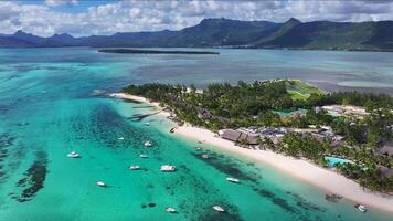 Awe Le Morne Beach in Port Louis Mauritius Island in Mauritius.. Scenic Background. video