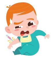 Baby Crying After Injection vector