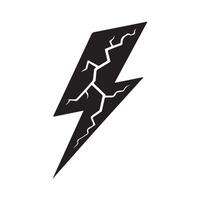 Lightning bolt icon design vector