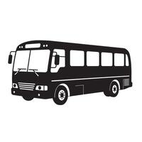 Graphic bus art silhouette used for print posters app icons and educational graphics vector