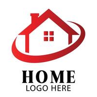 Artistic swirl home building logo symbol icon perfect for innovative architecture business use vector
