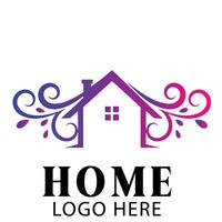 Minimal swirl home building logo symbol icon perfect for efficient home layout branding solutions vector
