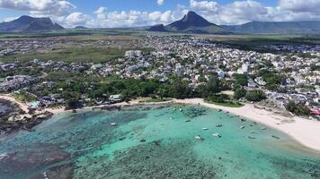 Amazing Flic en Flac Beach at Port Louis Mauritius Island in Mauritius.. Stunning Background. video