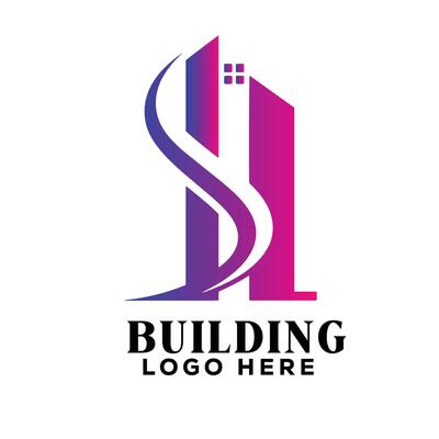 Loft swirl real estate building logo symbol icon ideal for industrial loft conversions and adaptive reuse