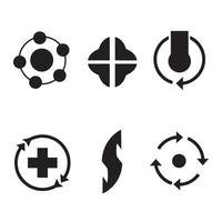 Functional tec signal icons divers collection silhouette for digital tech branding aesthetics vector