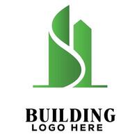 Dynamic swirl real estate building logo symbol icon ideal for property developer brand materials vector
