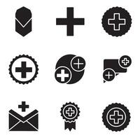 Versatile variation icons collection silhouette bundle for mobile app and web toolkit vector