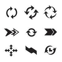 Variation icons collection silhouette bundle for digital product layout and app interface vector
