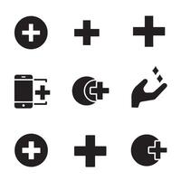 Flexible variation icons collection silhouette bundle used in systems platforms and app kits vector