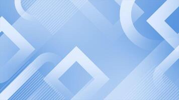 Royal blue color wiggling geometric shapes with parallel lines modern design loop able geometrical background video