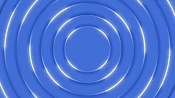 Royal blue color multiple glossy and shiny rotating circular shapes luxury design dark loopable geometrical background video