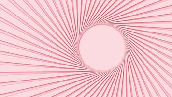 Red color rotating stripes retro radial modern design loop able geometrical background video