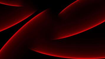 Red color glowing moving lines luxury design dark loop able geometrical background video