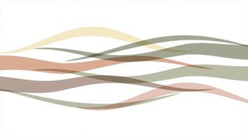 simple and elegant colourful wavy lines modern design loopable geometrical background video