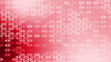 Red color multiple triangular shapes appearing and disappearing faded modern design loop able geometrical background video