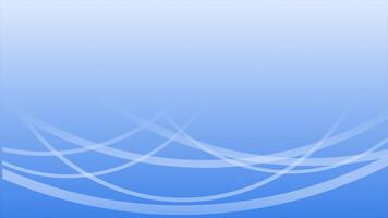 Royal blue color multiple circular lines wiggling placed diagonally with blank space gradient design loop able geometrical background video