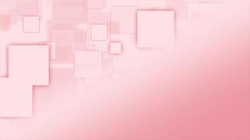 red color diagonally moving square shapes with blank space modern design geometrical background video