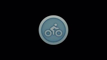 Seamless Biking Loop Animation - Editable motion graphic video