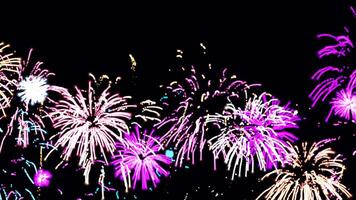 Exploding Fireworks Animation - Loopable Party Overlay video