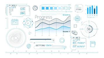 Dynamic animation on the theme of getting geolocation data. video