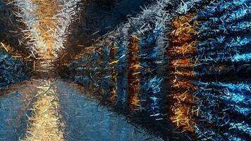 Unique Design, High Tech Background, Sharp Fragments, Colors, Exclusive, Drawing, Reflection video