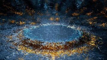 Reflection, Technology Background, Sharp Fragments, Colors, Unique Design, Exclusive video