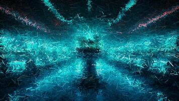 Luxury Design, Unique Technology Background, Sharp Fragments, Colors, Exclusive, Drawing, Rotation video
