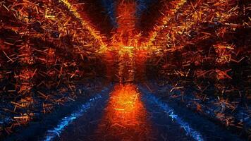 Unique Design, Technology Background, Sharp Fragments, Colors, Exclusive, Drawing, Reflection video