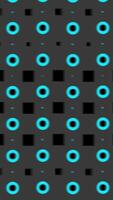 Teal and Black Geometric Shapes and Colorful Motion Graphics Animation Background video
