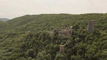 Ujarma Fortress. Hilltop Royal Citadel and Strategic Stronghold of the Iberian Kings in Kakheti, Georgia. Sightseeing destination in Kakheti wine region video