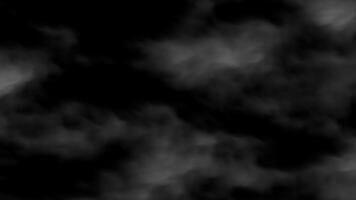 Smoke overlay creating black and white abstract cloudlike pattern. Suitable for artistic backgrounds, overlays, digital art, and designs. video