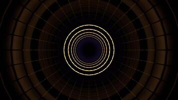 Purple and Yellow Strobe Round Disco Tunnel Background VJ Loop in 4K video