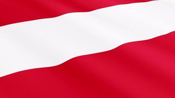 Austria Flag Waving Gently in the Wind, Close-Up Full-Frame Perspective, Soft Fabric Texture, Slow Motion, Natural Movement, Waving Flag Background video