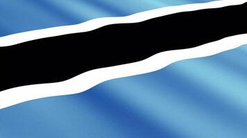 Botswana Flag Waving Gently in the Wind, Close-Up Full-Frame Perspective, Soft Fabric Texture, Slow Motion, Natural Movement, Waving Flag Background video