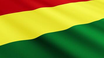 Bolivia Flag Waving Gently in the Wind, Close-Up Full-Frame Perspective, Soft Fabric Texture, Slow Motion, Natural Movement, Waving Flag Background video