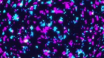 Digital abstract background animation isolated on Black Background video
