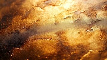 Etched Gold metallic texture background. Gold rocks Stone background. Abstract texture. Rock pile. Stone texture. Structure. Shimmering surface. photo