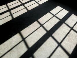 window shade in a room with dark nuances photo