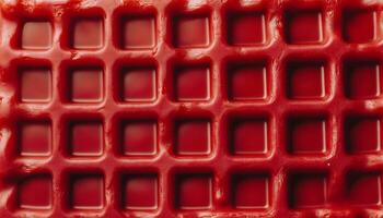 Closeup surface beet flour red waffle gluten free horizontal pattern background photo