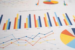 graph paper. Financial, account, statistics and business data. photo