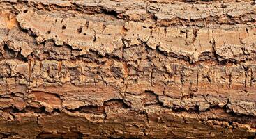 Rich Porous Bark Texture with Irregular Patterns Earthy Tones and Soft Shadows photo