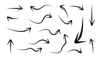 Collection of Hand Drawn Arrow Graphics vector
