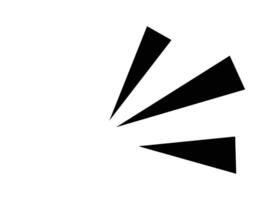 Abstract Black Triangles Radiating Design Element vector