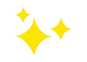 Yellow Starburst Sparkle Graphic Design Element vector