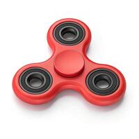 3D Red Fidget Spinner photo