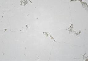 Old white color painted wall photo